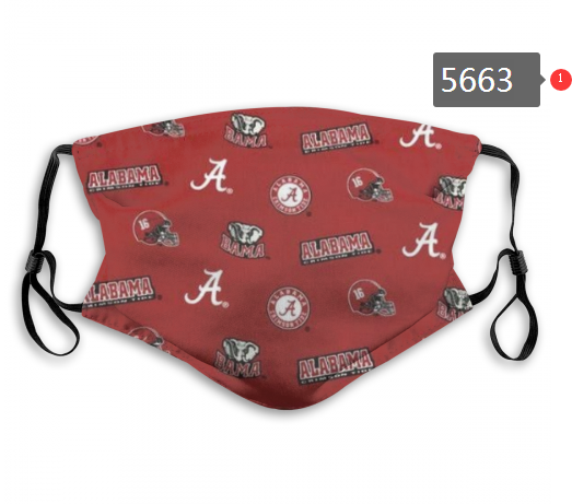 2020 NCAA Alabama Crimson Tide #1 Dust mask with filter->ncaa dust mask->Sports Accessory